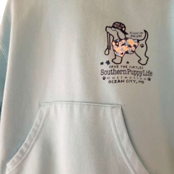 Hoodie -Southern Puppy Love / Save The Turtles - Picture 4 of 5